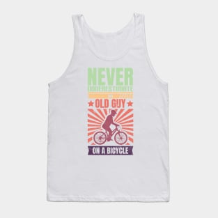 Bycicle Cyclist Grandpa Tank Top